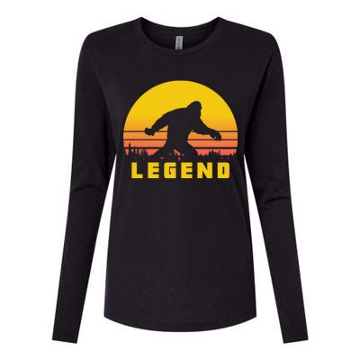 Bigfoot The Legend Womens Cotton Relaxed Long Sleeve T-Shirt