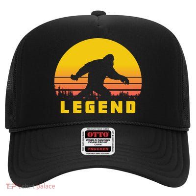 Bigfoot The Legend High Crown Mesh Back Trucker Hat