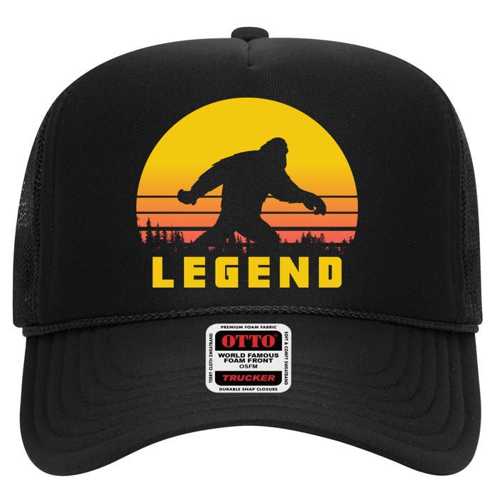 Bigfoot The Legend High Crown Mesh Back Trucker Hat