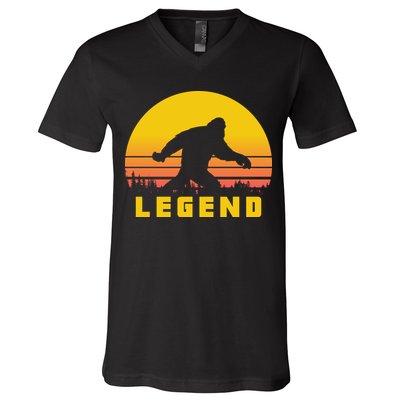 Bigfoot The Legend V-Neck T-Shirt
