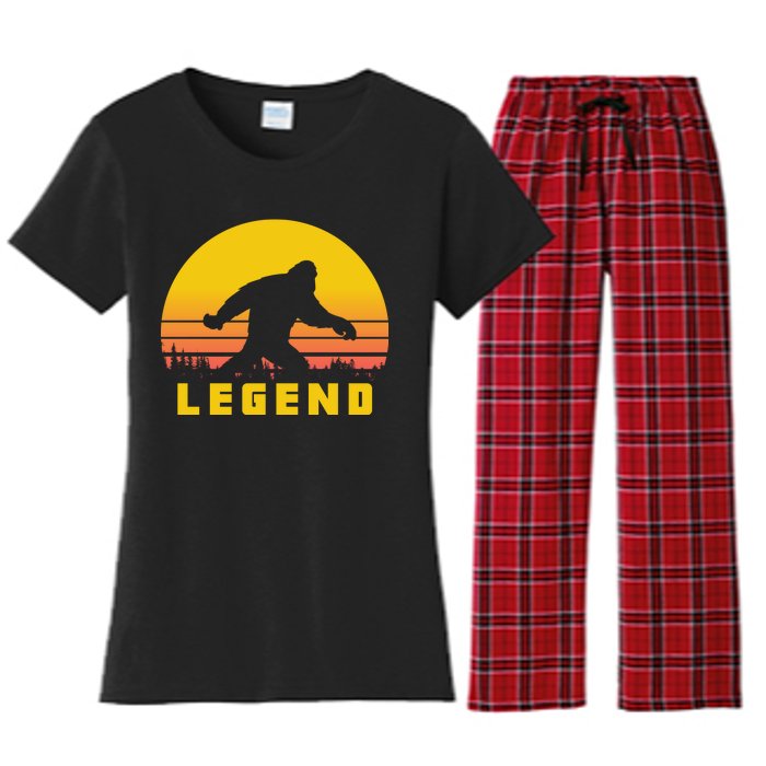 Bigfoot The Legend Women's Flannel Pajama Set