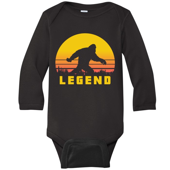 Bigfoot The Legend Baby Long Sleeve Bodysuit