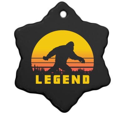 Bigfoot The Legend Ceramic Star Ornament