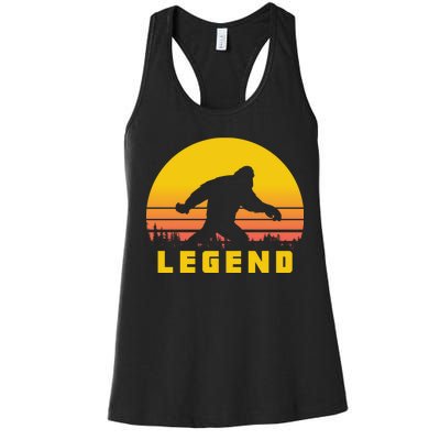 Bigfoot The Legend Women's Racerback Tank