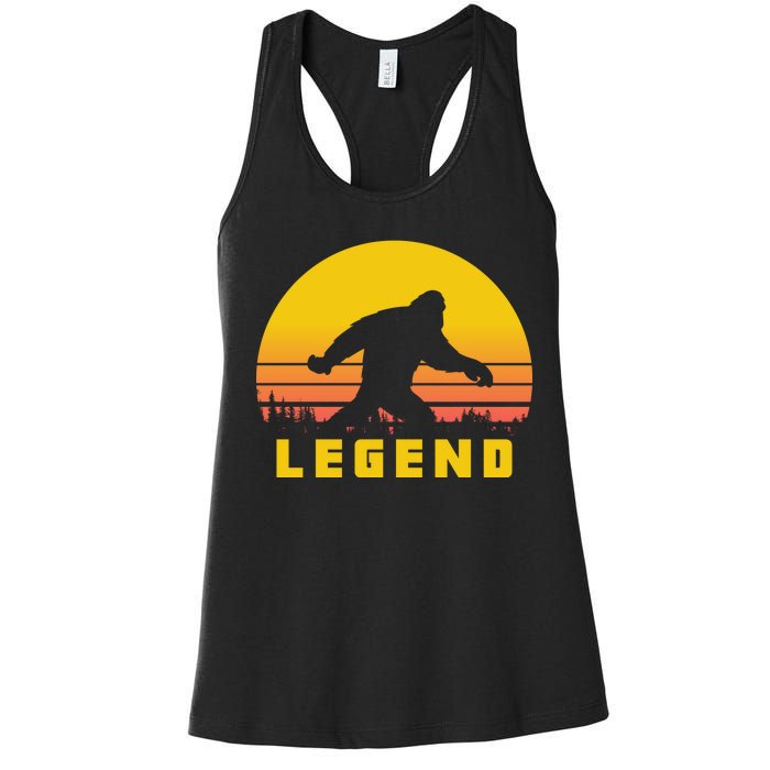 Bigfoot The Legend Women's Racerback Tank