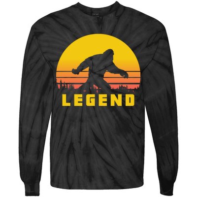 Bigfoot The Legend Tie-Dye Long Sleeve Shirt