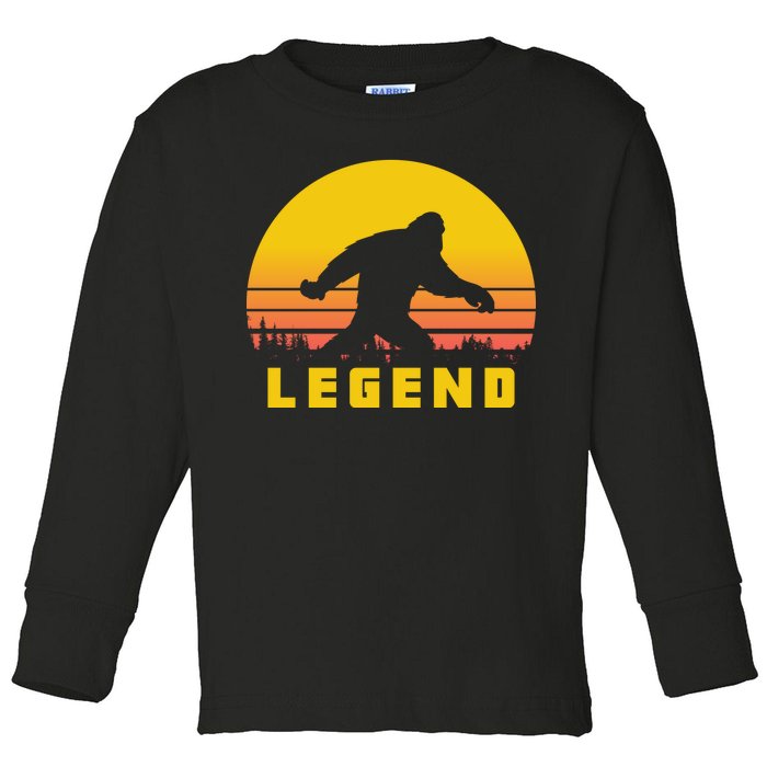 Bigfoot The Legend Toddler Long Sleeve Shirt