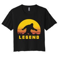 Bigfoot The Legend Women's Crop Top Tee