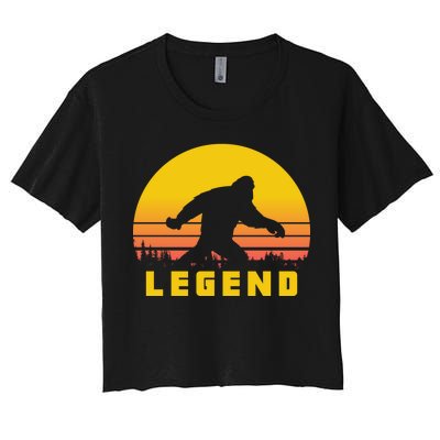 Bigfoot The Legend Women's Crop Top Tee