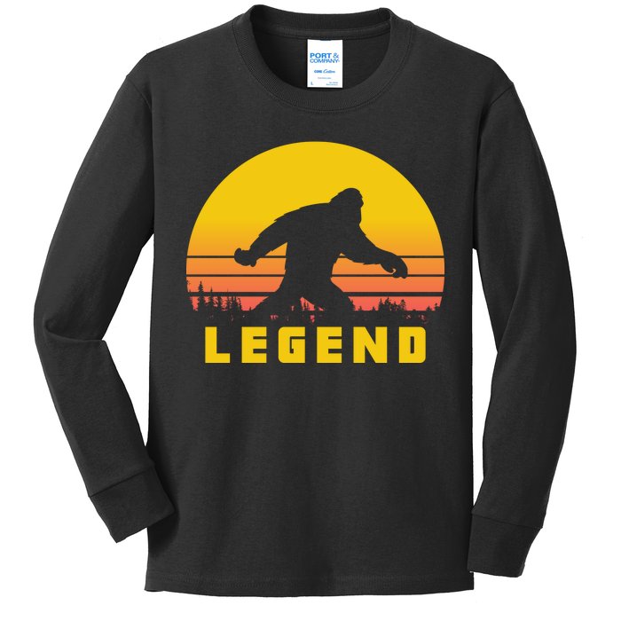 Bigfoot The Legend Kids Long Sleeve Shirt