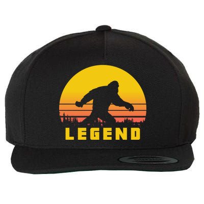 Bigfoot The Legend Wool Snapback Cap