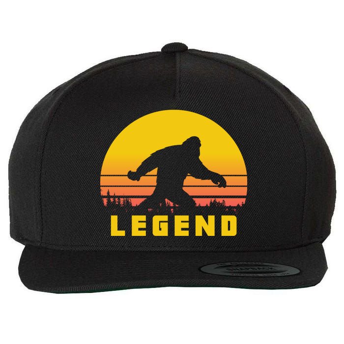 Bigfoot The Legend Wool Snapback Cap