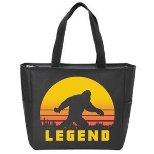 Bigfoot The Legend Zip Tote Bag