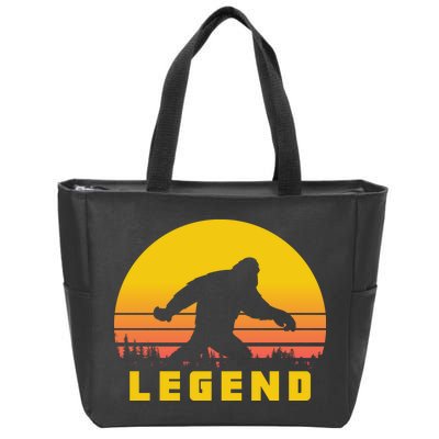 Bigfoot The Legend Zip Tote Bag