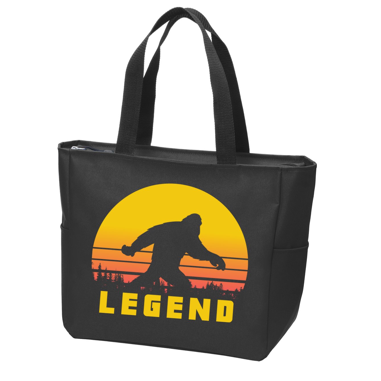 Bigfoot The Legend Zip Tote Bag