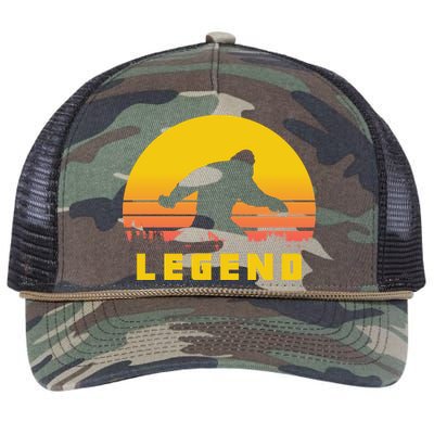 Bigfoot The Legend Retro Rope Trucker Hat Cap