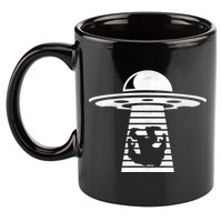 Bigfoot UFO Abduction Believe 11oz C Handle Ceramic Mug