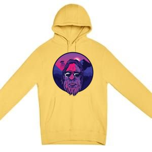 Bigfoot UFO Mountain Premium Pullover Hoodie