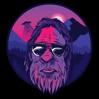 Bigfoot UFO Mountain Bucket Hat