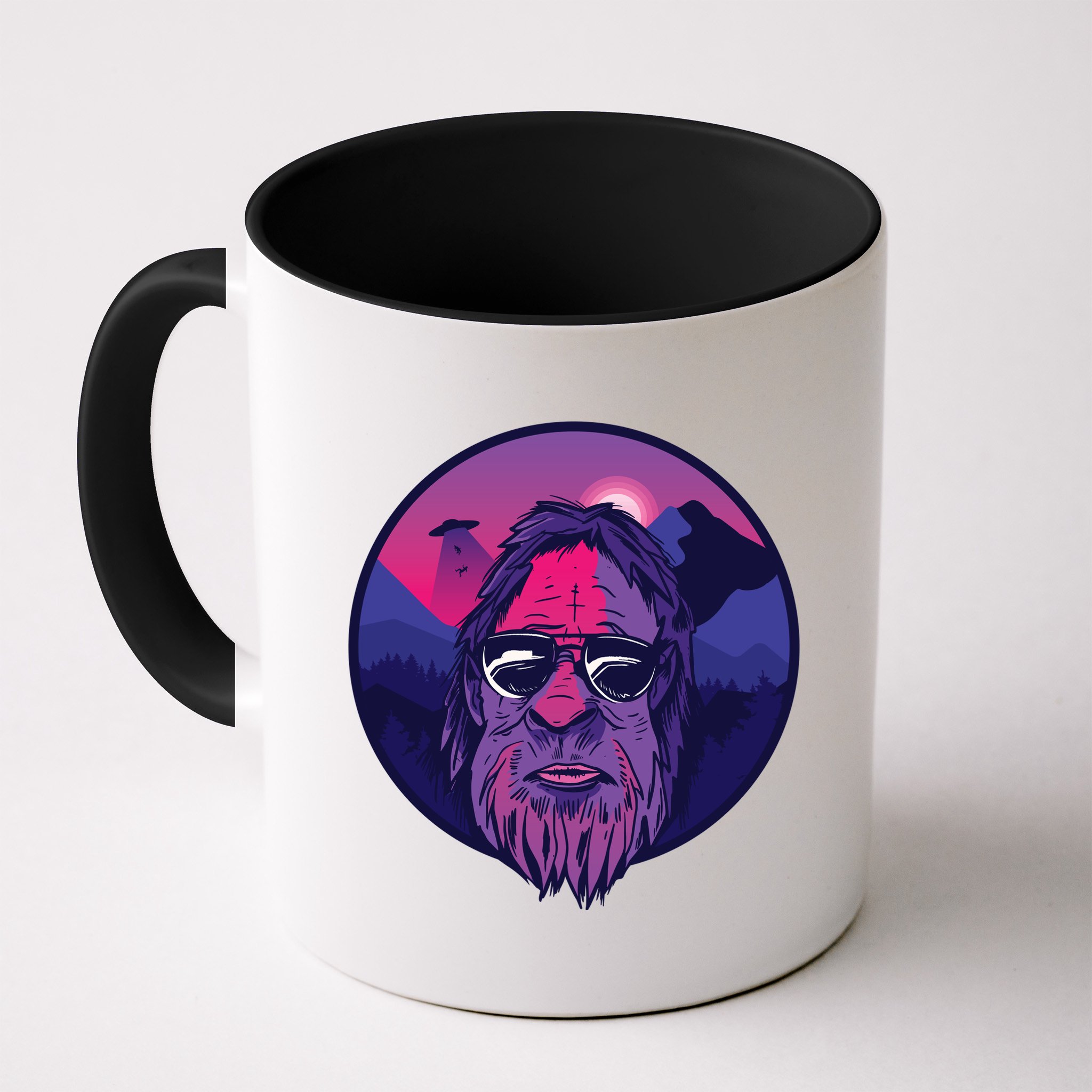 Bigfoot UFO Mountain Mug