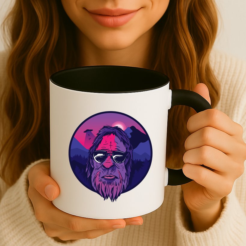 Bigfoot UFO Mountain Mug