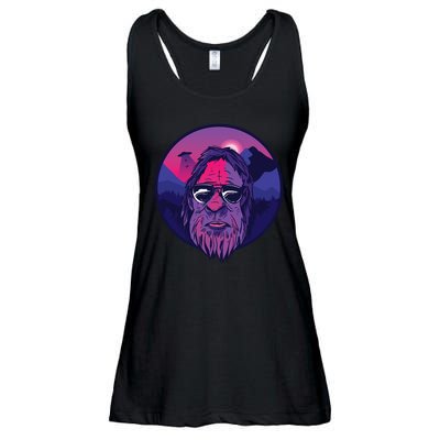 Bigfoot UFO Mountain Ladies Essential Flowy Tank