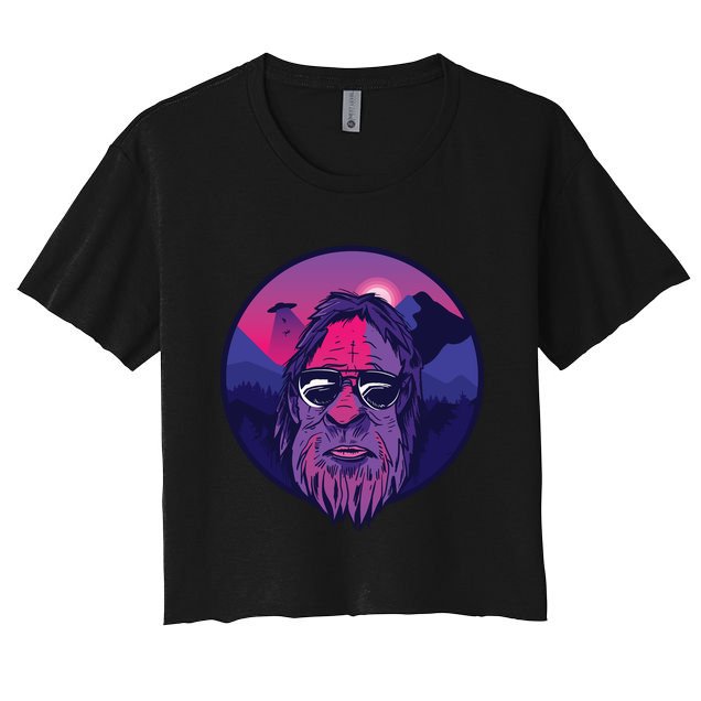 Bigfoot UFO Mountain Crop Top