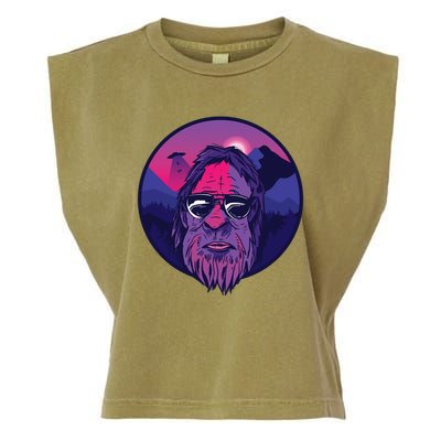 Bigfoot UFO Mountain Garment-Dyed Women's Muscle Tee