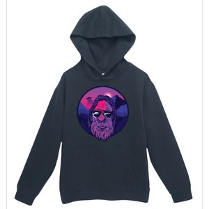 Bigfoot UFO Mountain Urban Pullover Hoodie