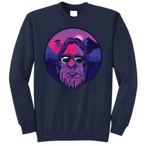 Bigfoot UFO Mountain Tall Sweatshirt