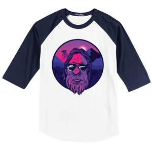 Bigfoot UFO Mountain Baseball Sleeve Shirt