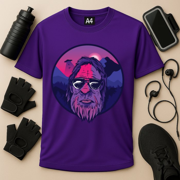 Bigfoot UFO Mountain Cooling Performance Crew T-Shirt