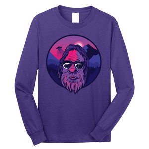 Bigfoot UFO Mountain Long Sleeve Shirt