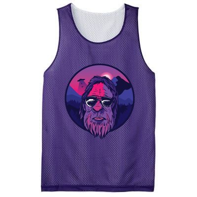 Bigfoot UFO Mountain Mesh Reversible Basketball Jersey Tank