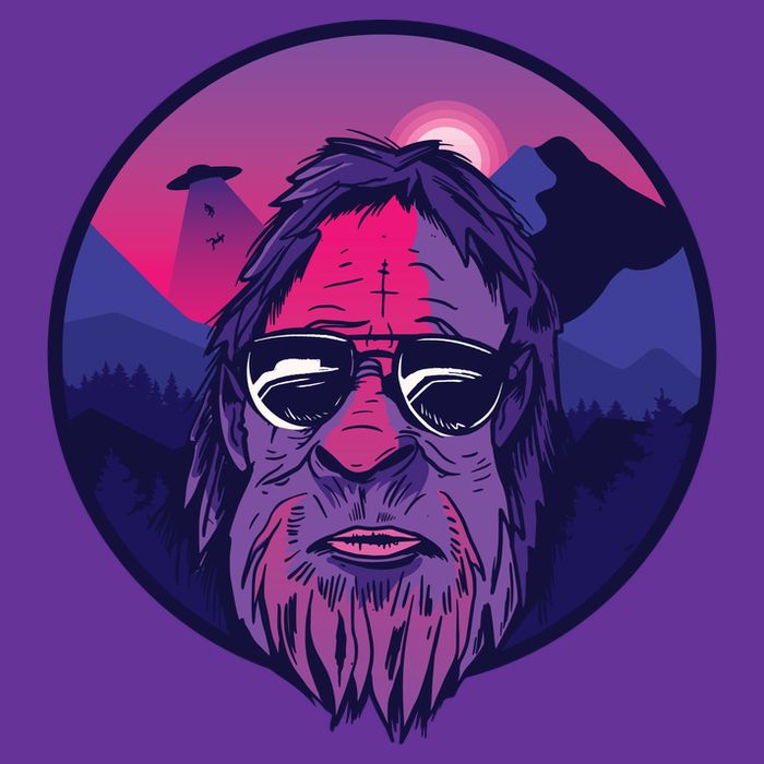 Bigfoot UFO Mountain Baby Bodysuit