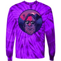 Bigfoot UFO Mountain Tie-Dye Long Sleeve Shirt