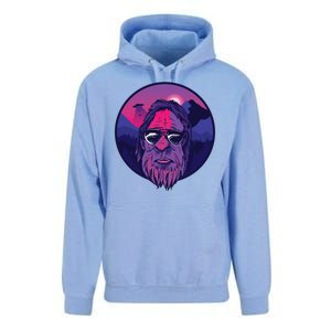 Bigfoot UFO Mountain Unisex Surf Hoodie