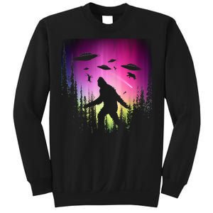 Bigfoot UFOs In Forest Sweatshirt