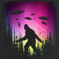 Bigfoot UFOs In Forest Adult Drive Performance Visor