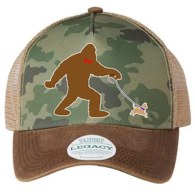 Bigfoot Walking Chihuahua Dog Legacy Tie Dye Trucker Hat