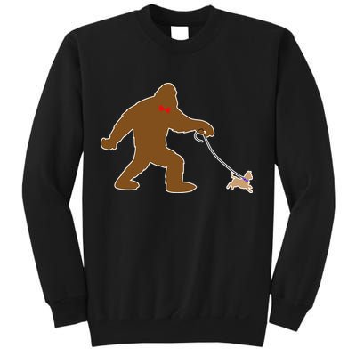 Bigfoot Walking Chihuahua Dog Sweatshirt