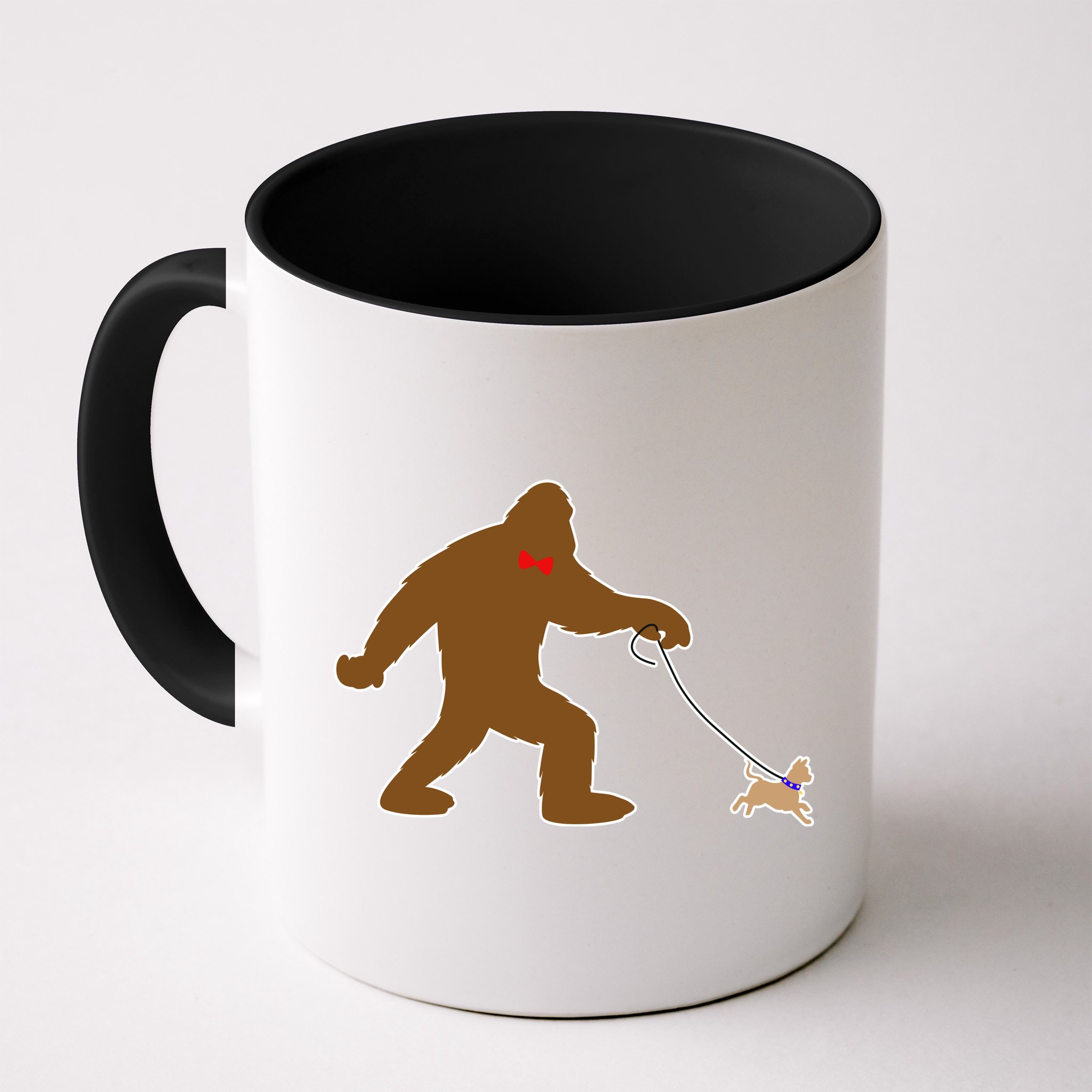 Bigfoot Walking Chihuahua Dog Mug