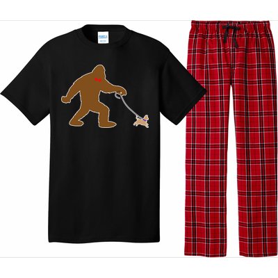 Bigfoot Walking Chihuahua Dog Pajama Set