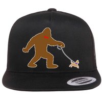 Bigfoot Walking Chihuahua Dog Flatbill Hat