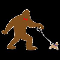 Bigfoot Walking Chihuahua Dog Baby Bodysuit
