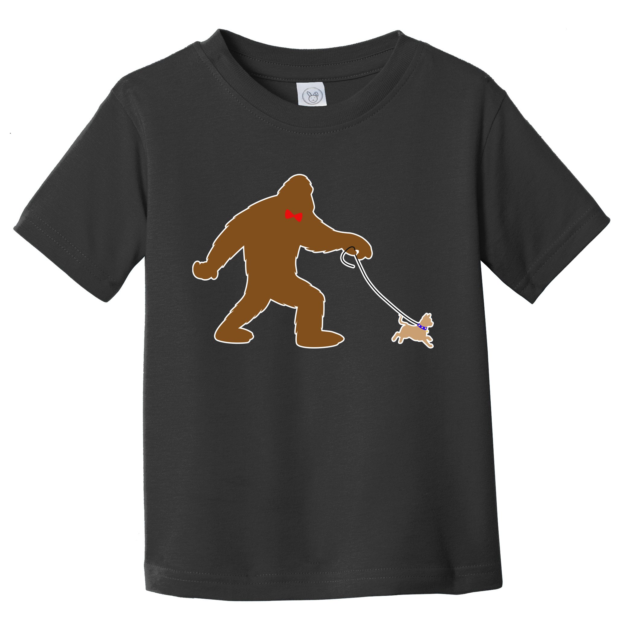 Bigfoot Walking Chihuahua Dog Toddler T-Shirt