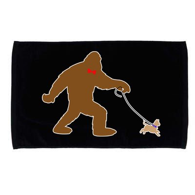 Bigfoot Walking Chihuahua Dog Microfiber Hand Towel