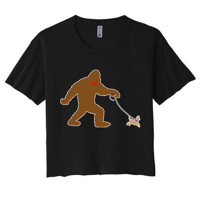 Bigfoot Walking Chihuahua Dog Crop Top