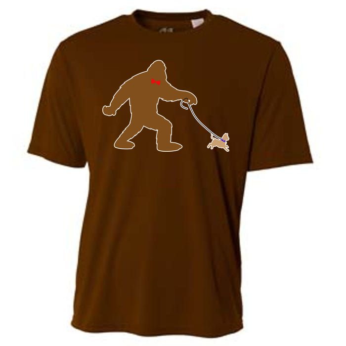 Bigfoot Walking Chihuahua Dog Cooling Performance Crew T-Shirt