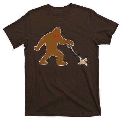 Bigfoot Walking Chihuahua Dog T-Shirt